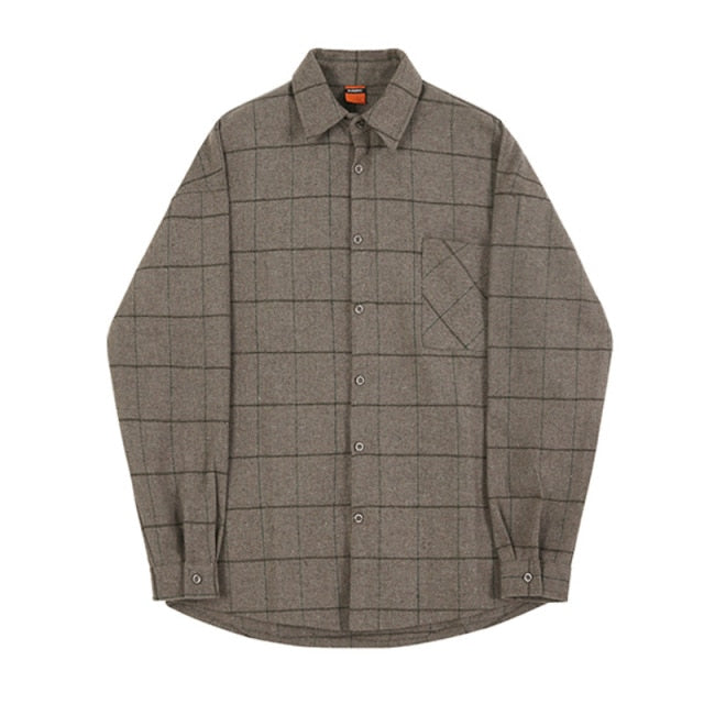 WOOLEN PLAID SHIRT - INTOHYPEZONE