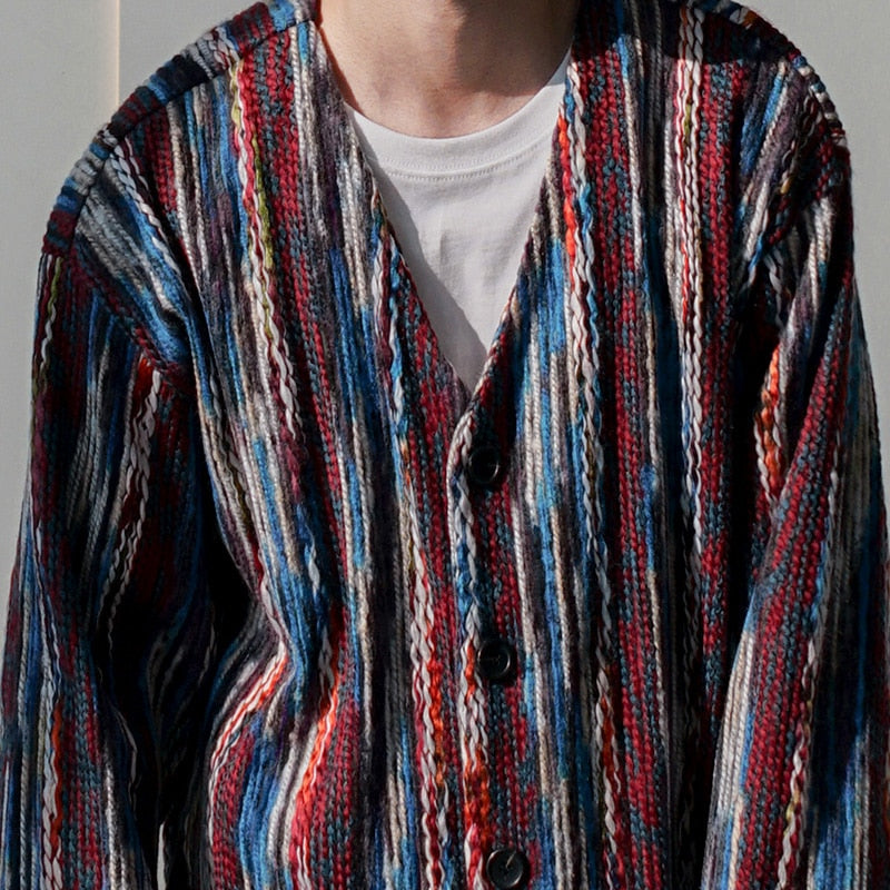 KNITTED BUTTON UP SWEATER - INTOHYPEZONE