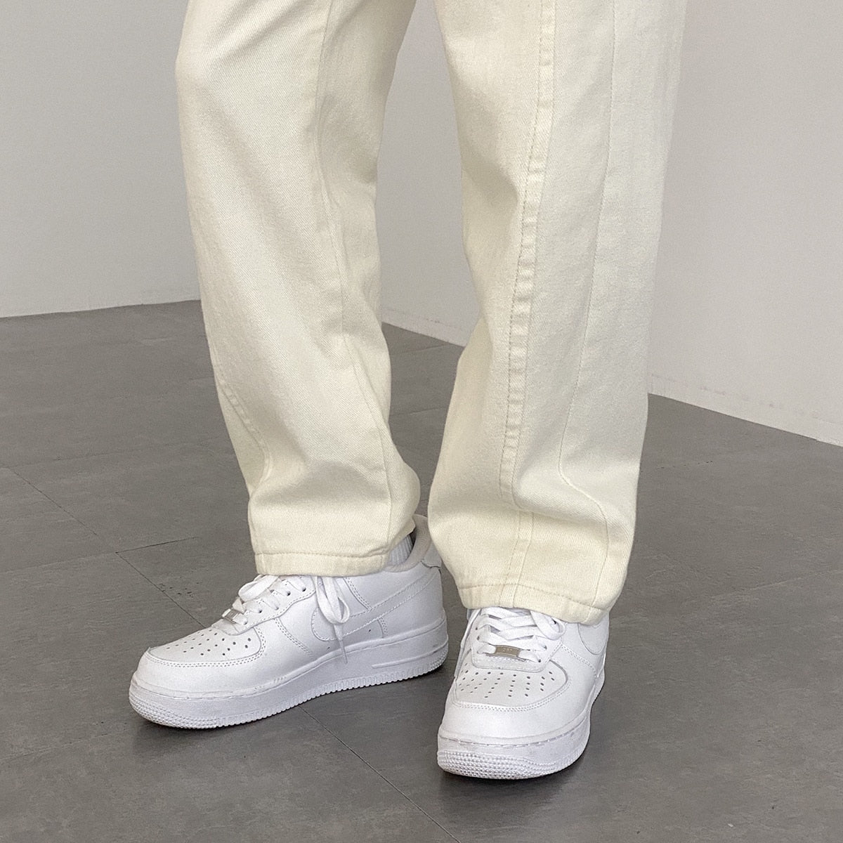 LOOSE STRAIGHT DENIM PANTS - INTOHYPEZONE