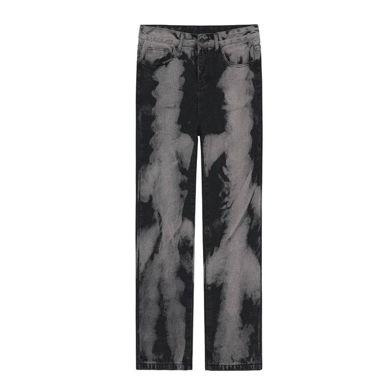 TIE DYE DENIM PANTS - INTOHYPEZONE