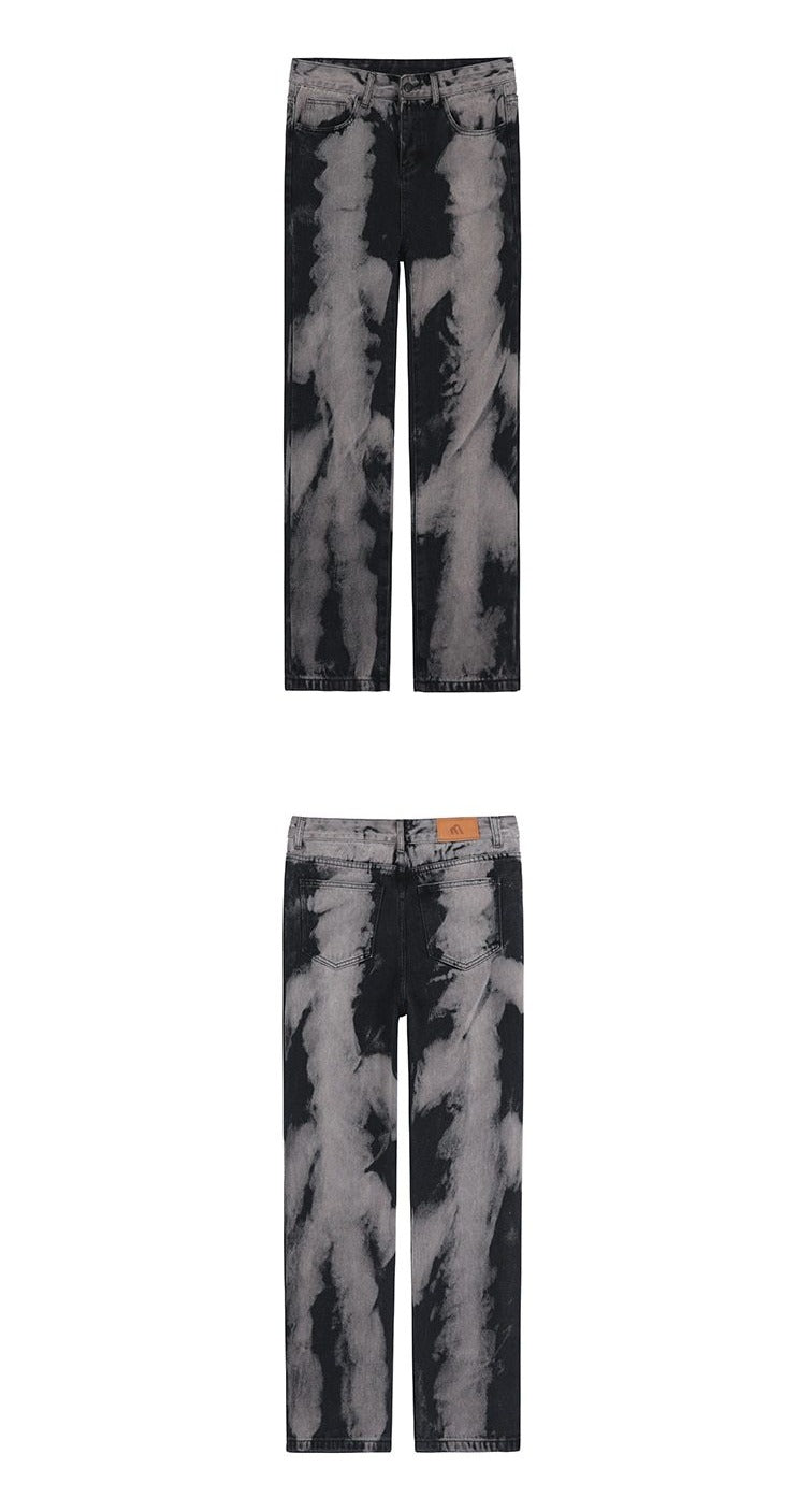 TIE DYE DENIM PANTS - INTOHYPEZONE