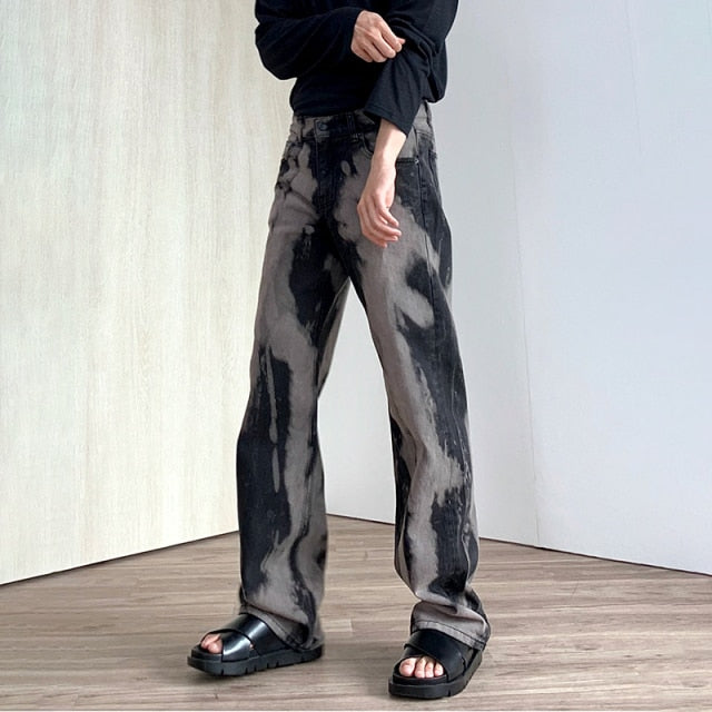 TIE DYE DENIM PANTS - INTOHYPEZONE
