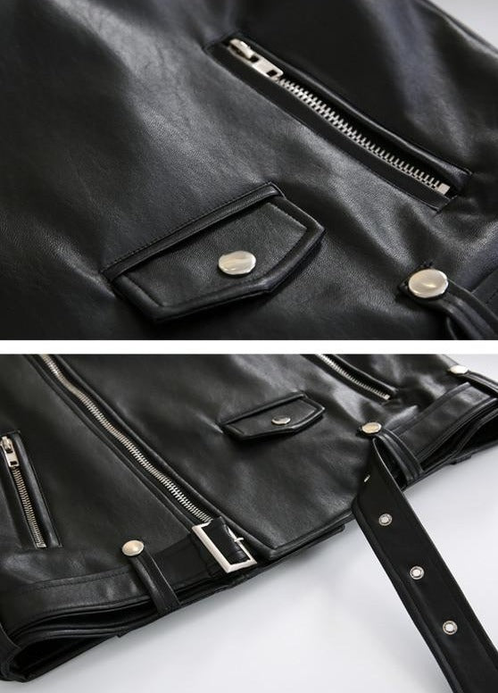 HIGH STREET LEATHER JACKET - INTOHYPEZONE