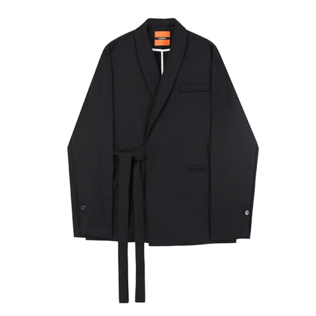 BLACK CASUAL SUIT TWO PIECE SET - INTOHYPEZONE