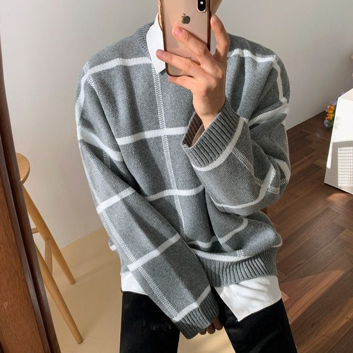 PLAID SWEATER - INTOHYPEZONE