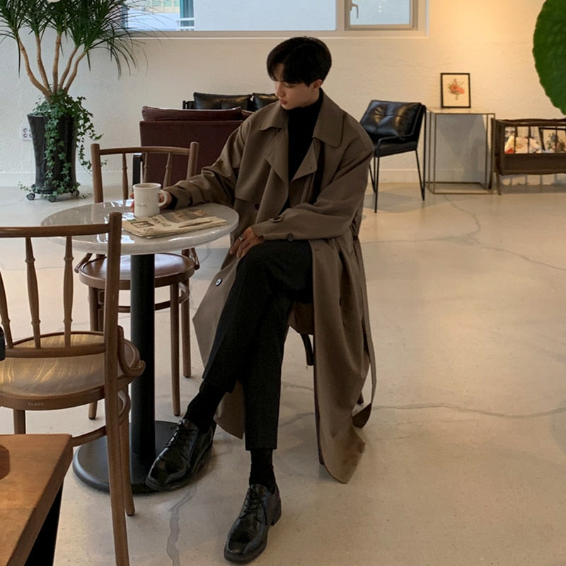 DOUBLE BREASTED TRENCH COAT - INTOHYPEZONE