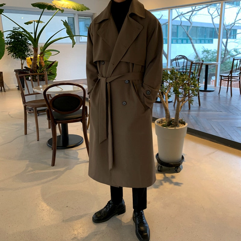 DOUBLE BREASTED TRENCH COAT - INTOHYPEZONE