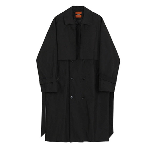 DOUBLE BREASTED TRENCH COAT - INTOHYPEZONE