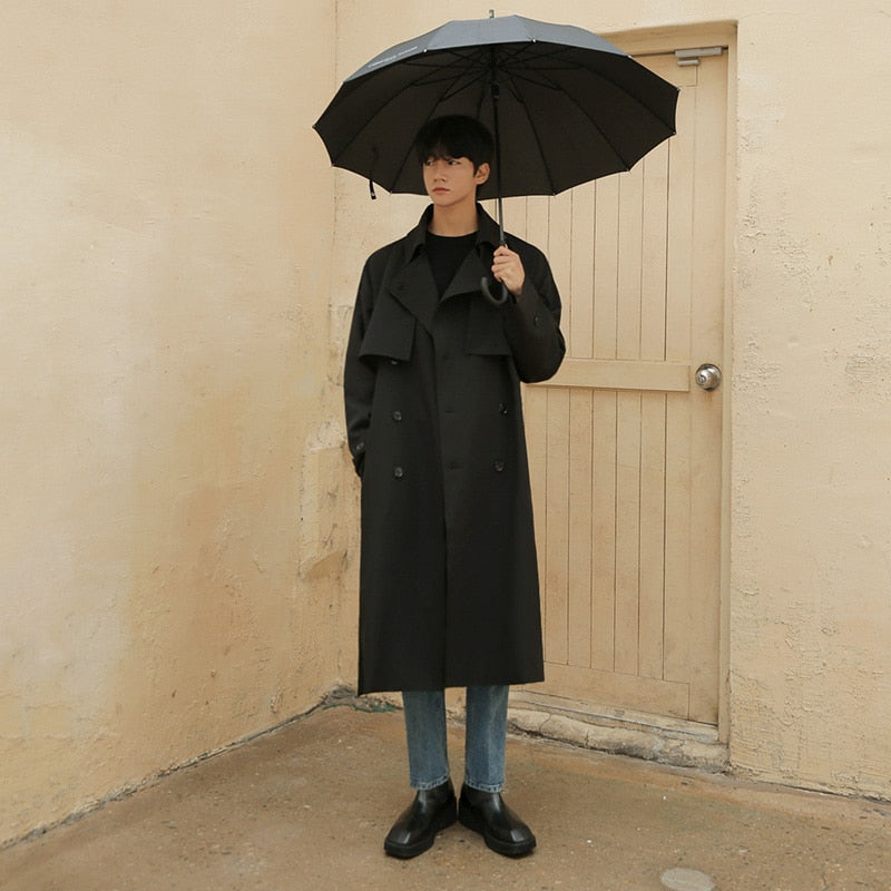 DOUBLE BREASTED TRENCH COAT - INTOHYPEZONE