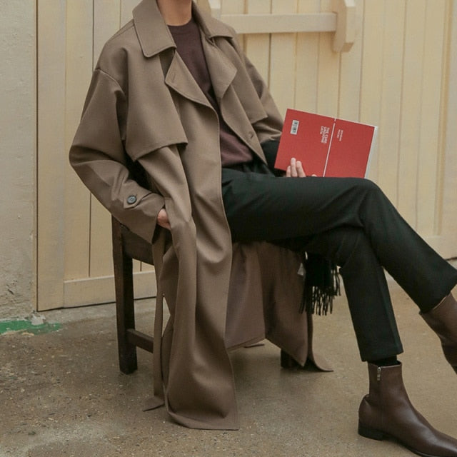 DOUBLE BREASTED TRENCH COAT - INTOHYPEZONE