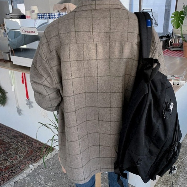 WOOLEN PLAID SHIRT - INTOHYPEZONE