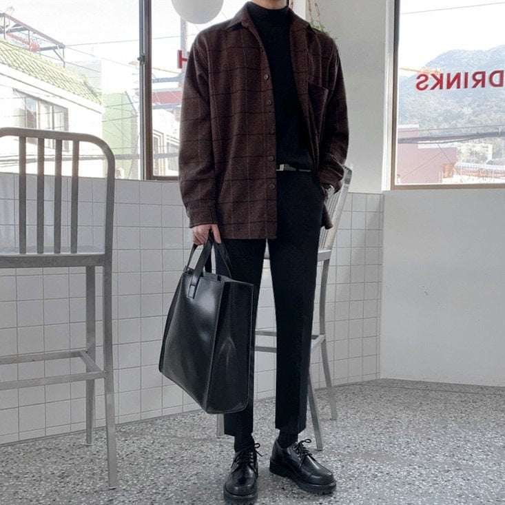 WOOLEN PLAID SHIRT - INTOHYPEZONE