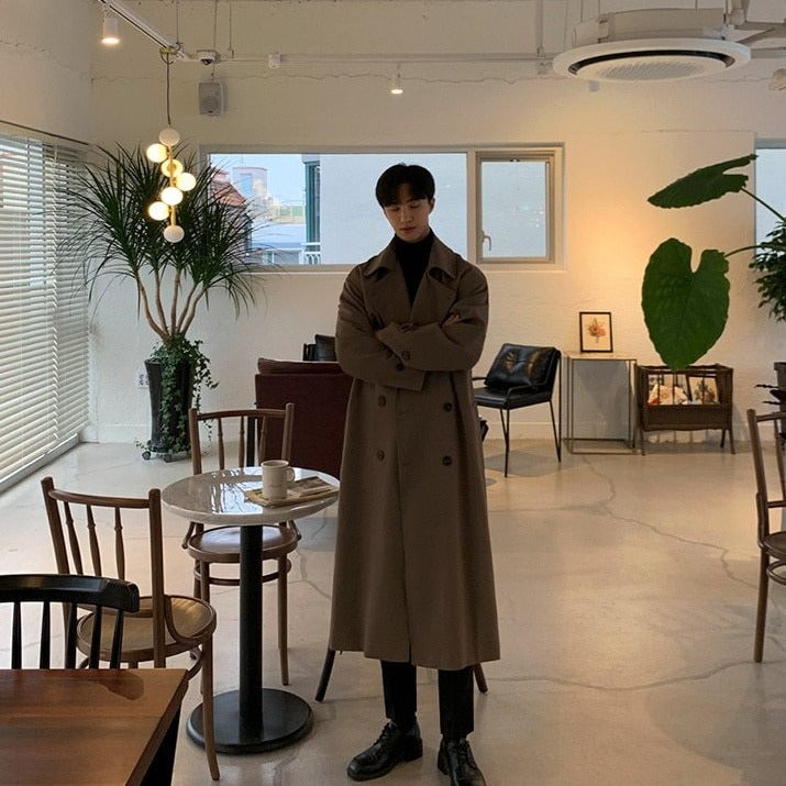 DOUBLE BREASTED TRENCH COAT - INTOHYPEZONE