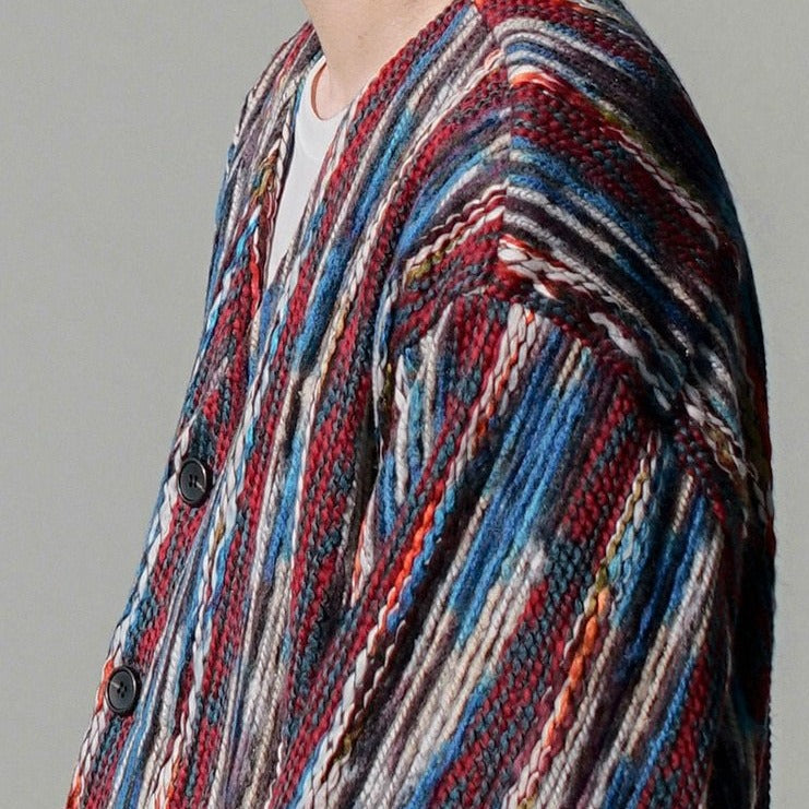 KNITTED BUTTON UP SWEATER - INTOHYPEZONE