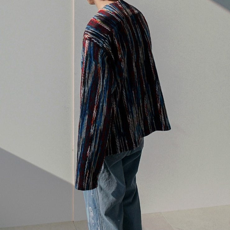 KNITTED BUTTON UP SWEATER - INTOHYPEZONE