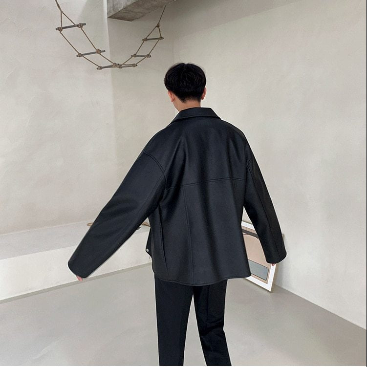 DETACHABLE HOODED LEATHER JACKET - INTOHYPEZONE