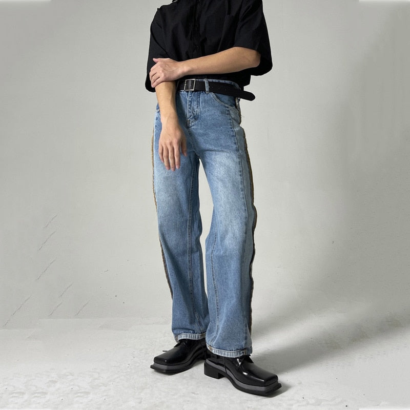 SIDE STITCH WASHED DENIM - INTOHYPEZONE