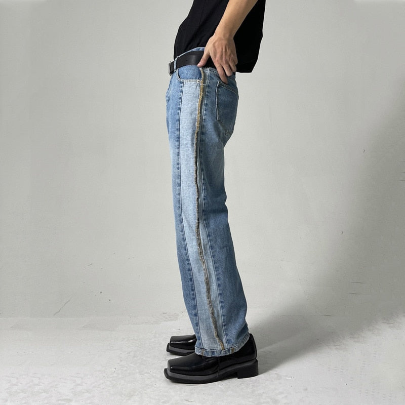 SIDE STITCH WASHED DENIM - INTOHYPEZONE