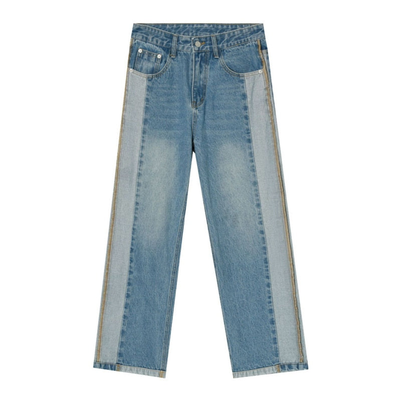 SIDE STITCH WASHED DENIM - INTOHYPEZONE