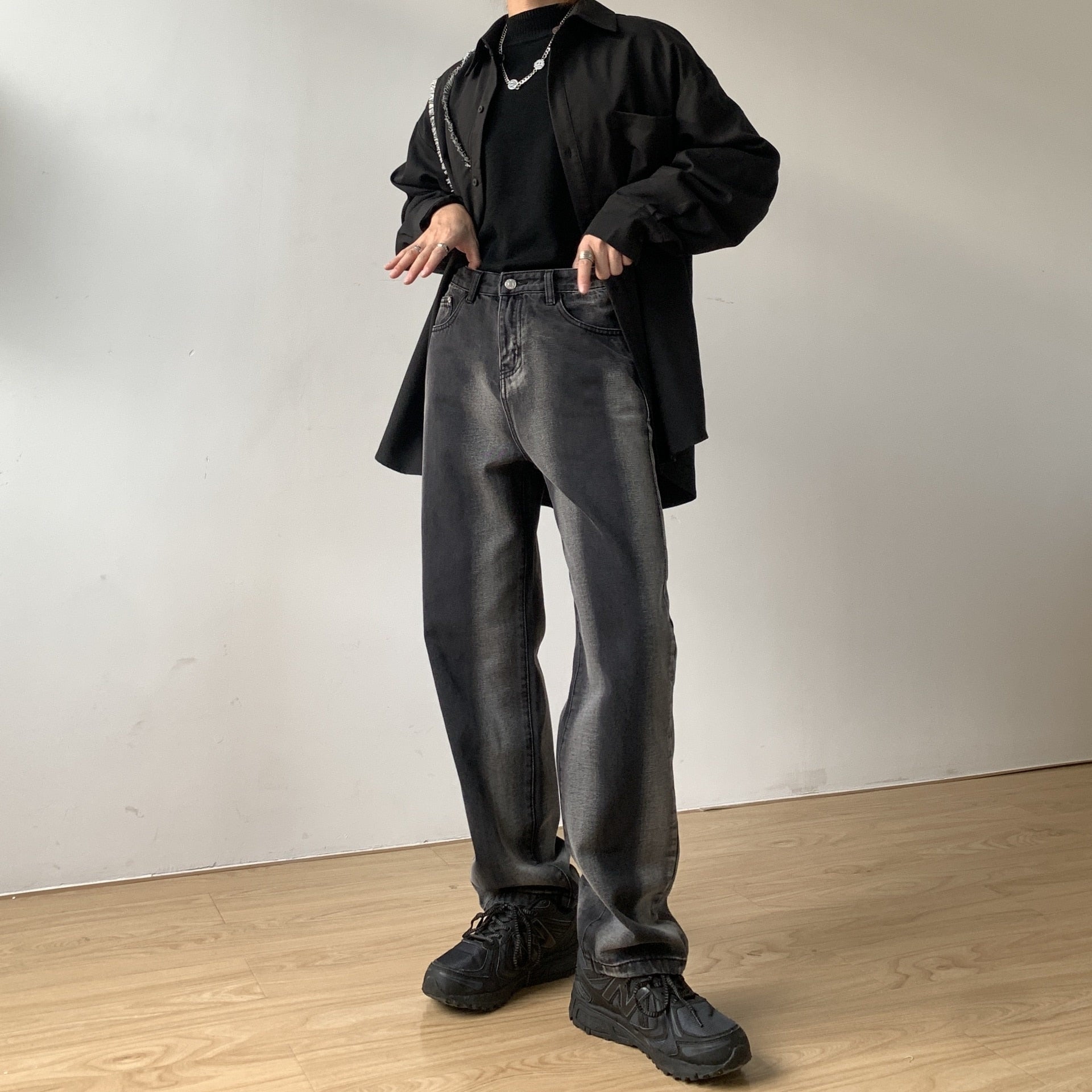 GRADIENT DENIM PANTS - INTOHYPEZONE