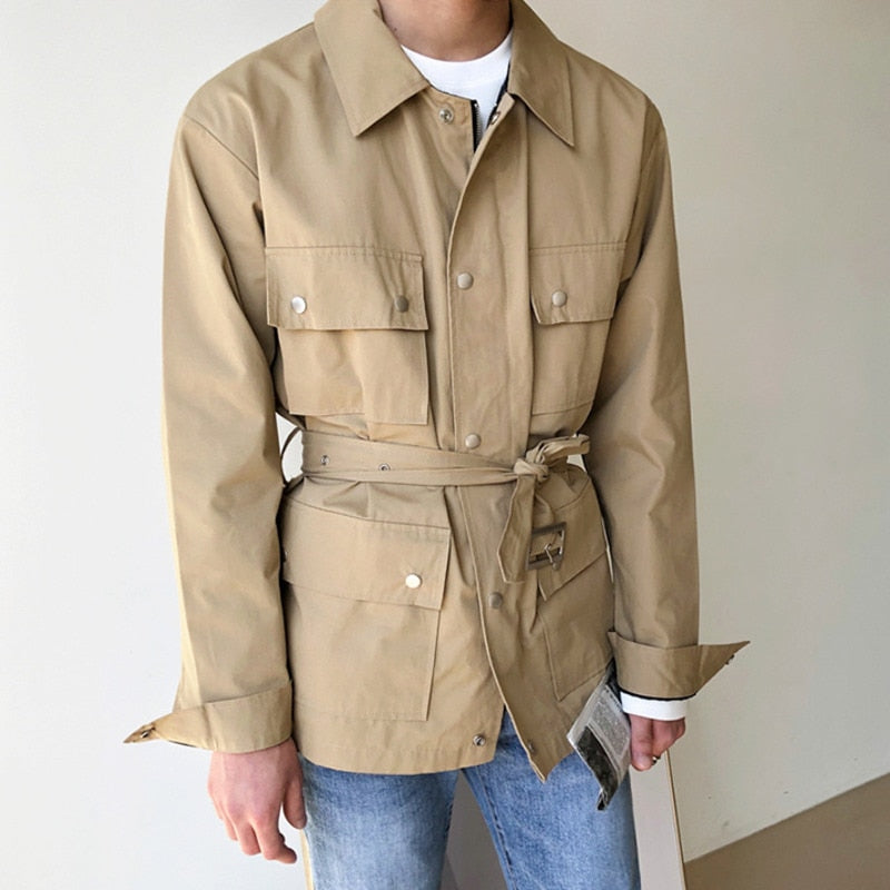 BELTED SINGLE BREASTED TRENCH COAT - INTOHYPEZONE