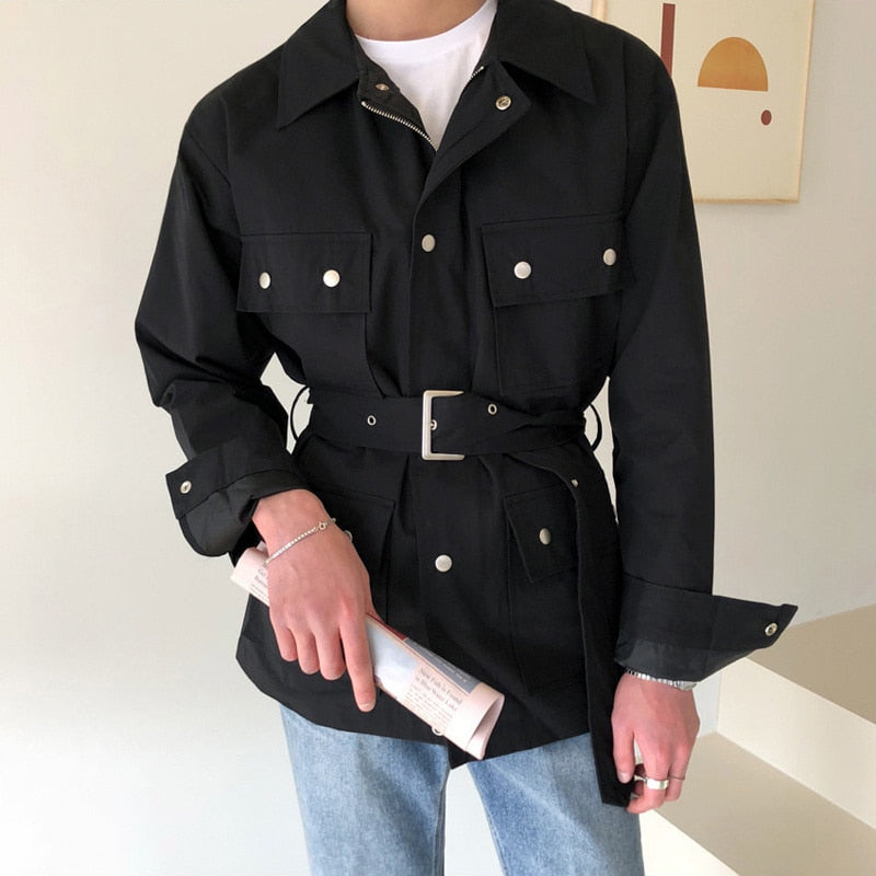 BELTED SINGLE BREASTED TRENCH COAT - INTOHYPEZONE