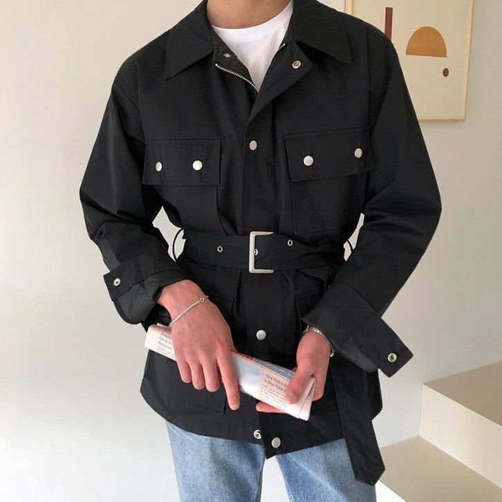 BELTED SINGLE BREASTED TRENCH COAT - INTOHYPEZONE