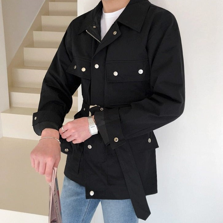 BELTED SINGLE BREASTED TRENCH COAT - INTOHYPEZONE