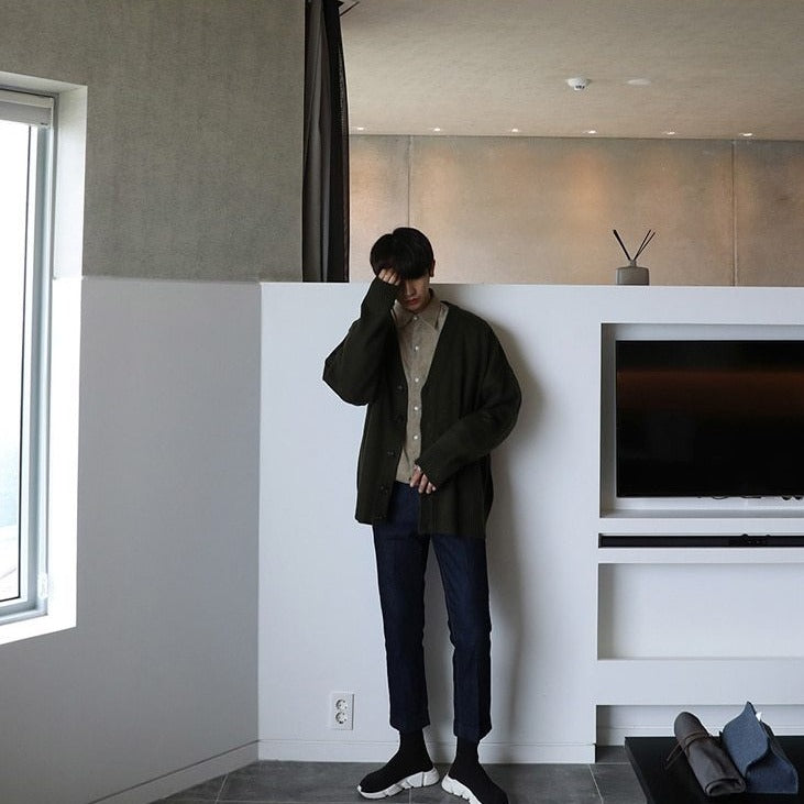 OVERSIZE KNITTED CARDIGAN - INTOHYPEZONE