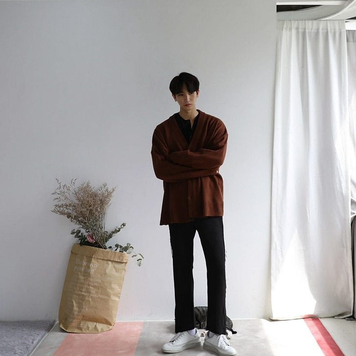 OVERSIZE KNITTED CARDIGAN - INTOHYPEZONE