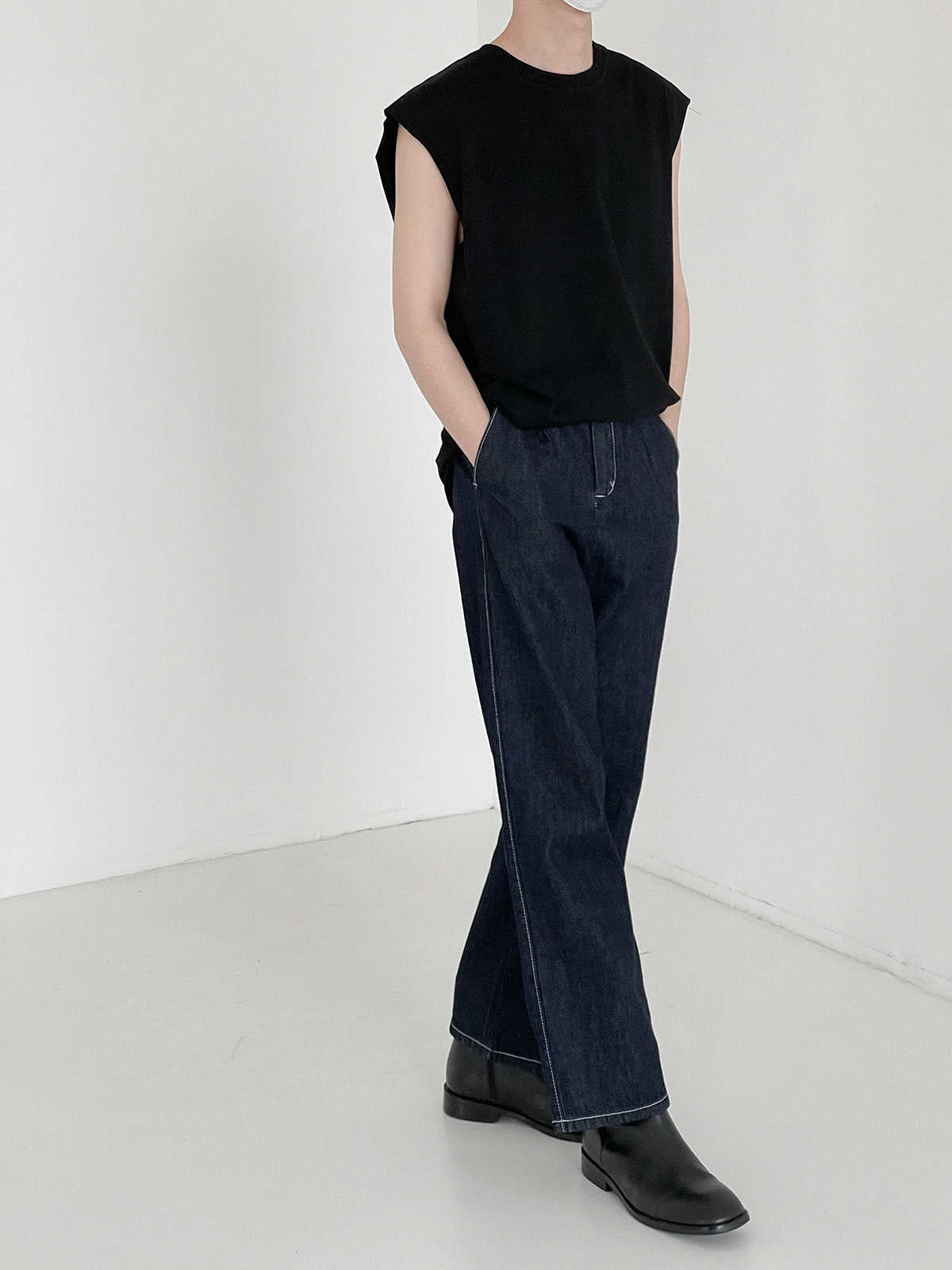 CASUAL NAVY BLUE JEANS - INTOHYPEZONE