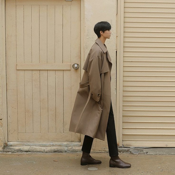 DOUBLE BREASTED TRENCH COAT - INTOHYPEZONE