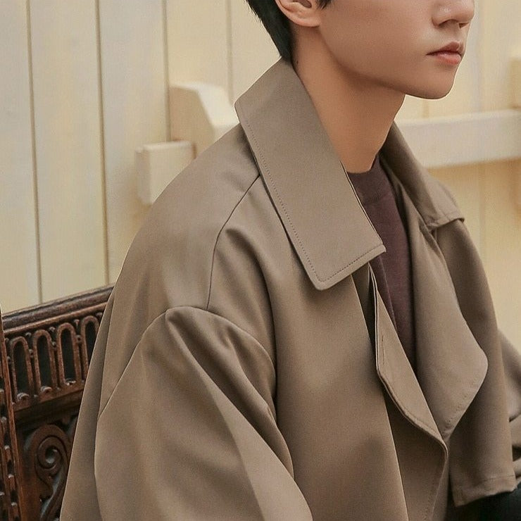 DOUBLE BREASTED TRENCH COAT - INTOHYPEZONE
