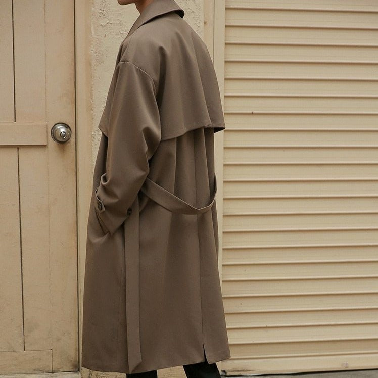 DOUBLE BREASTED TRENCH COAT - INTOHYPEZONE