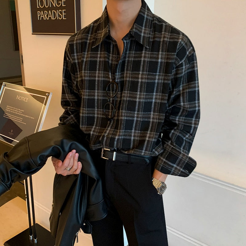 PLAID BUTTON UP SHIRT - INTOHYPEZONE