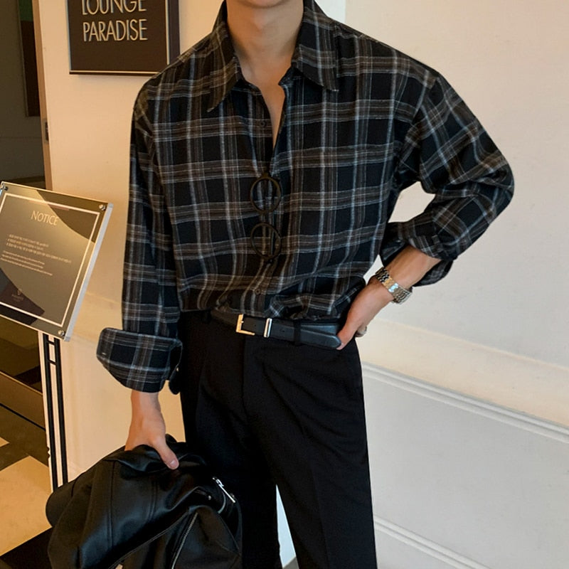 PLAID BUTTON UP SHIRT - INTOHYPEZONE