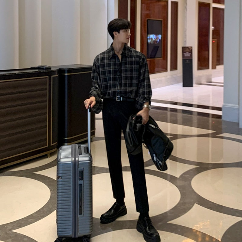 PLAID BUTTON UP SHIRT - INTOHYPEZONE