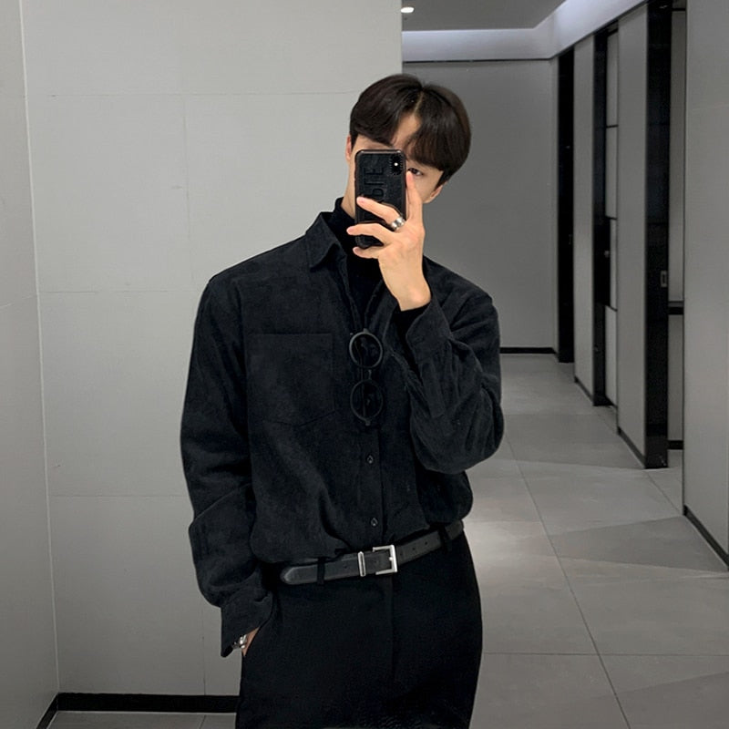 CORDUROY CASUAL SHIRT - INTOHYPEZONE