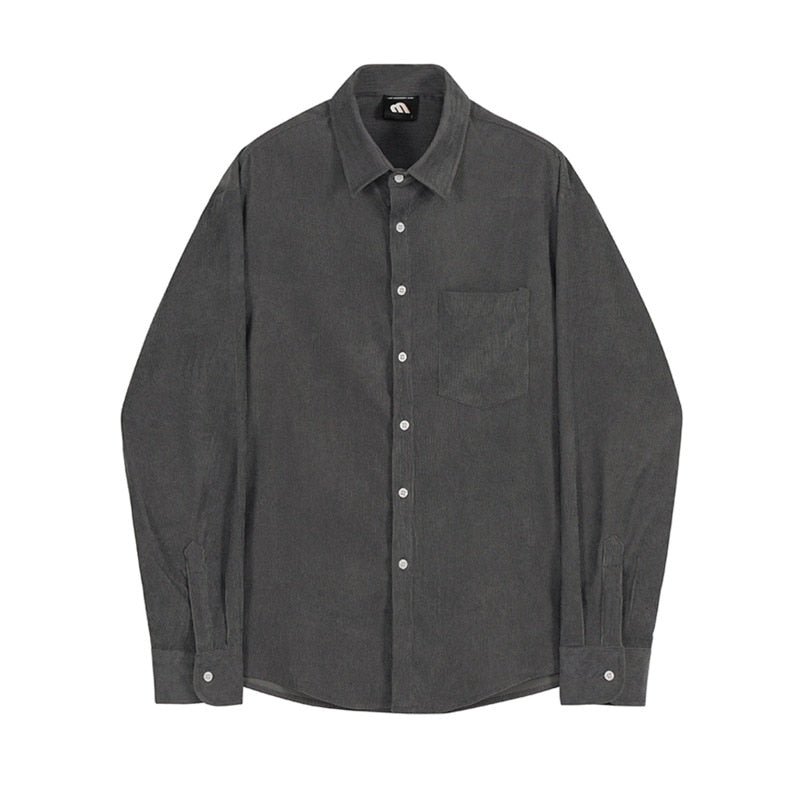 CORDUROY CASUAL SHIRT - INTOHYPEZONE