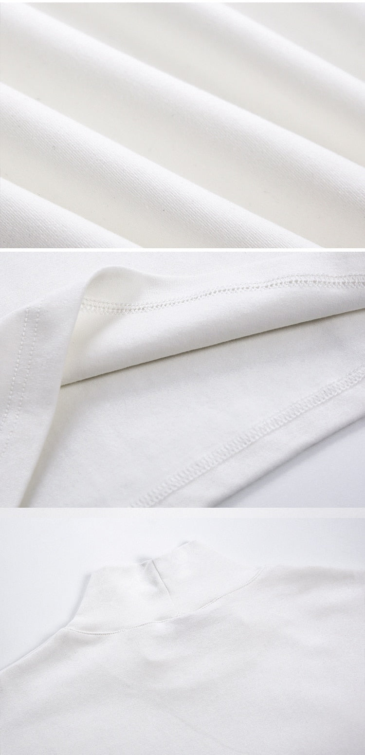 HALF NECK LONG SLEEVE TEE - INTOHYPEZONE