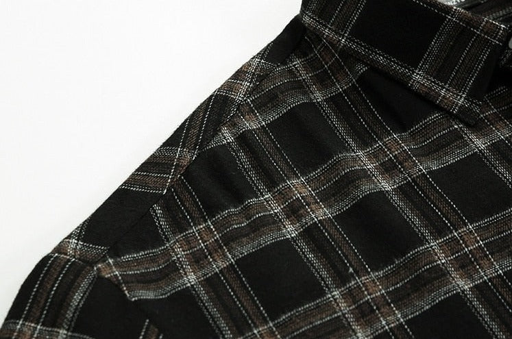 PLAID BUTTON UP SHIRT - INTOHYPEZONE