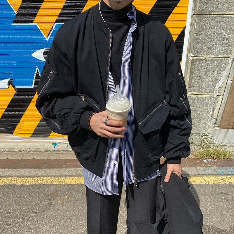 MULTIPOCKET BOMBER JACKET - INTOHYPEZONE