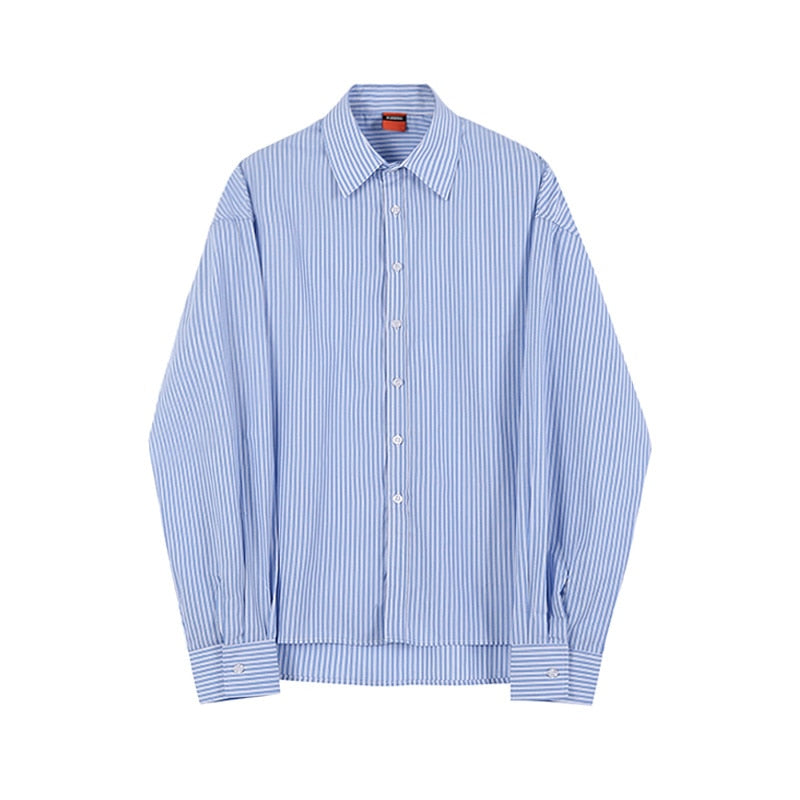 OVERSIZE STRIPED SHIRT - INTOHYPEZONE