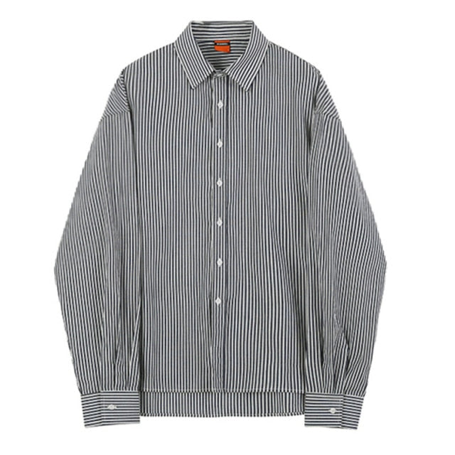 OVERSIZE STRIPED SHIRT - INTOHYPEZONE