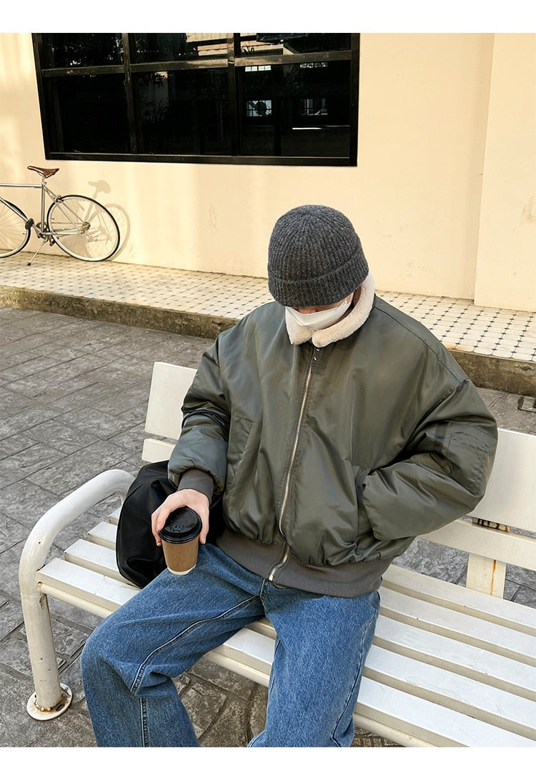 ZIP-UP BOMBER JACKET - INTOHYPEZONE