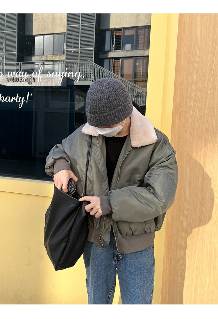 ZIP-UP BOMBER JACKET - INTOHYPEZONE