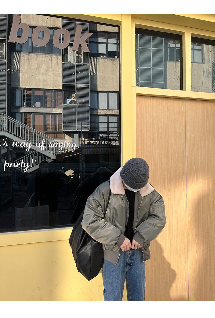 ZIP-UP BOMBER JACKET - INTOHYPEZONE
