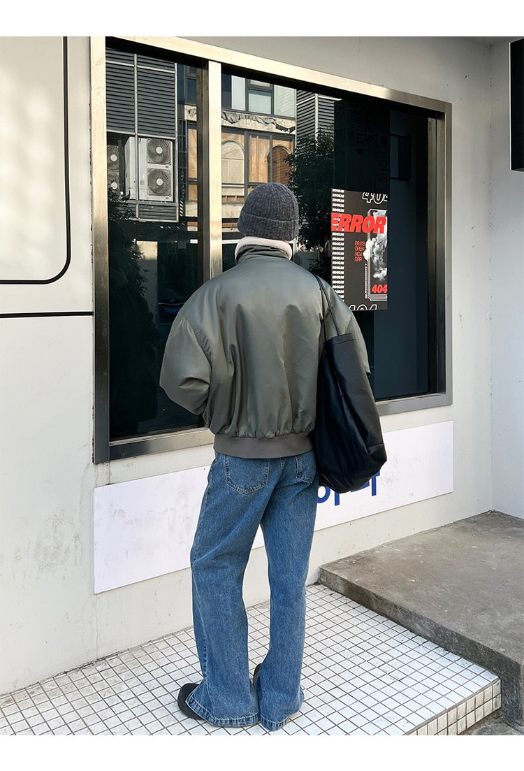 ZIP-UP BOMBER JACKET - INTOHYPEZONE