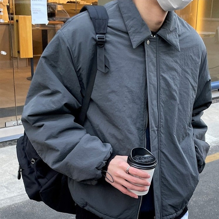 DRAWSTRING ZIP-UP WINDBREAKER - INTOHYPEZONE