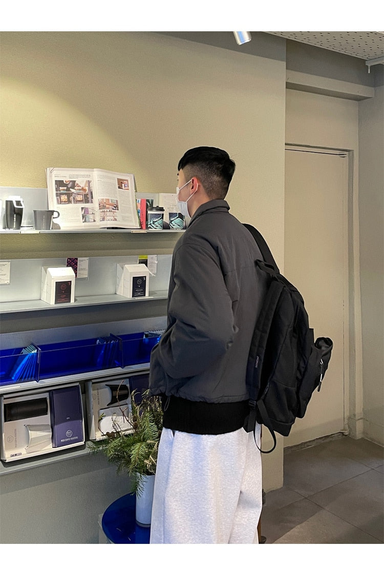 DRAWSTRING ZIP-UP WINDBREAKER - INTOHYPEZONE